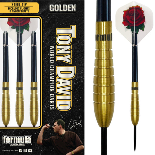 FORMULA - TONY DAVID GOLDEN Darts - 90% Tungsten - 23g