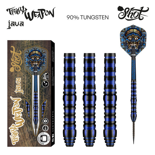 SHOT - TRIBAL WEAPON JAVA Dart Set - 90% TUNGSTEN - 25g