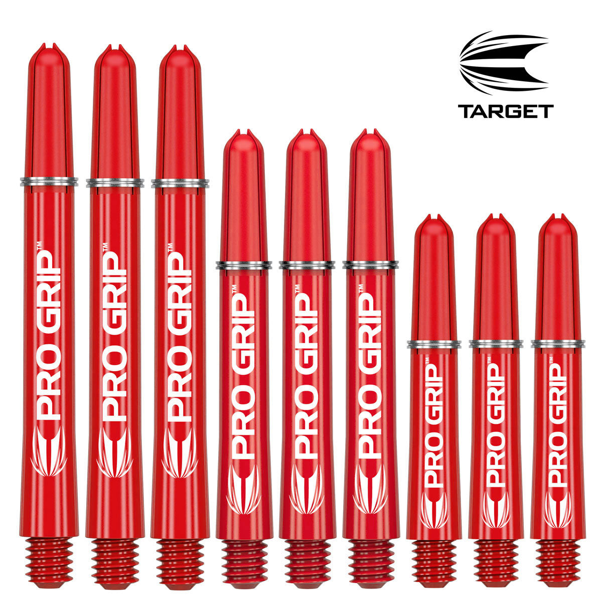 Target Pro Grip Ring Lock Shafts - Red