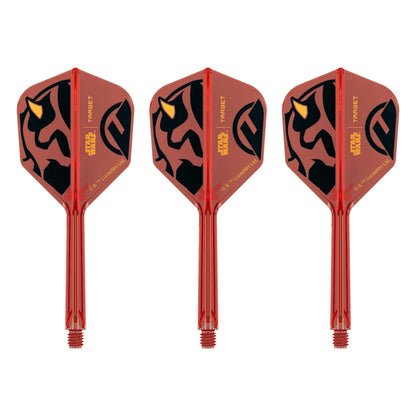 x STAR WARS - K-FLEX NO6 Shape - Darth Maul - All-In-One Moulded Flights