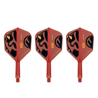 x STAR WARS - K-FLEX NO6 Shape - Darth Maul - All-In-One Moulded Flights