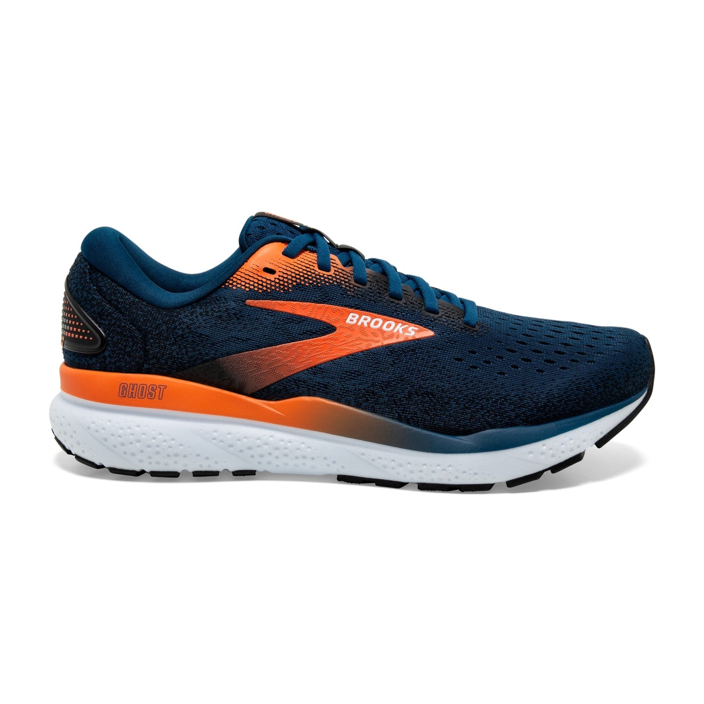 Brooks Mens Ghost 16- Blue Opal/Black/Nasturtium (1104181D474)