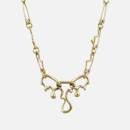 FLUID PIN NECKLACE