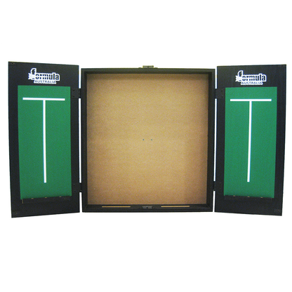 FORMULA - Dartboard Cabinet Black with Chalkboards