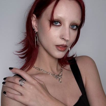FLUID PIN NECKLACE