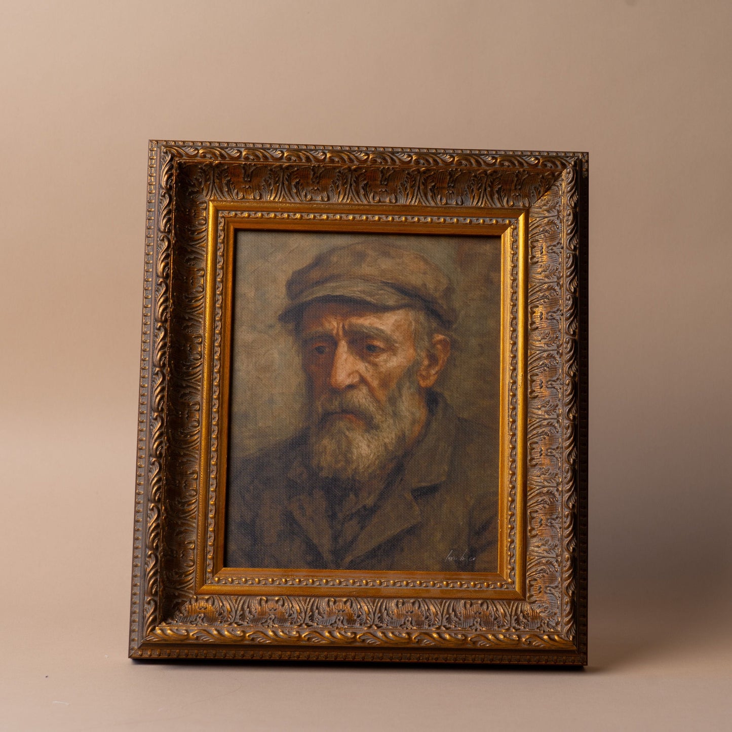 "Somber Man" Framed Vintage Inspired Art Print