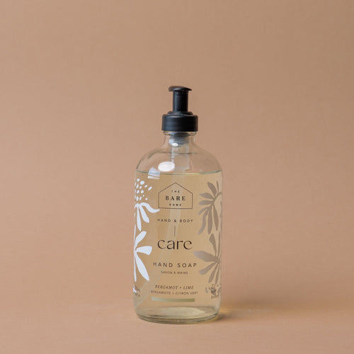 Bergamot & Lime Hand Soap In Glass Bottle
