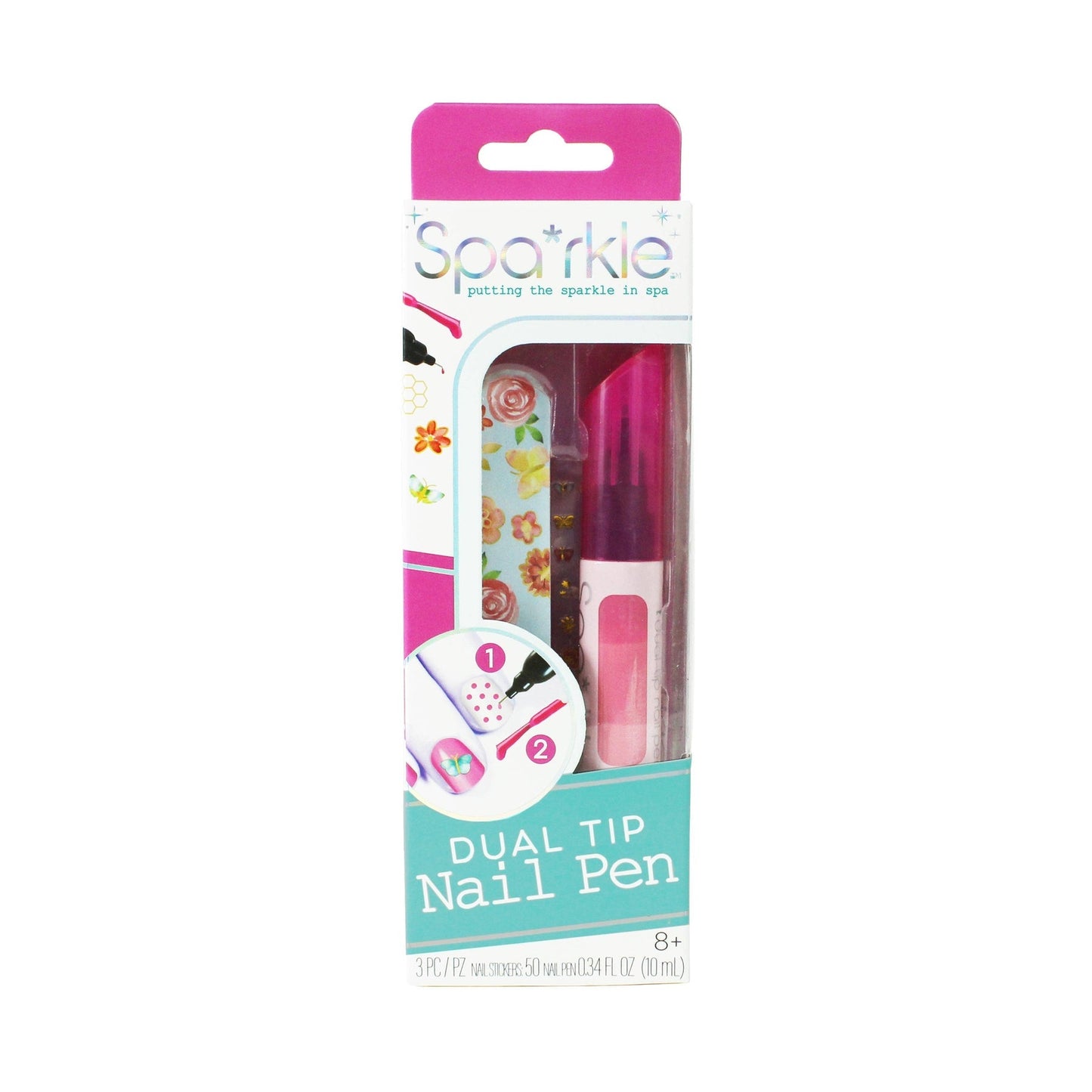 Dual-Tip Nail Pen - Select Color