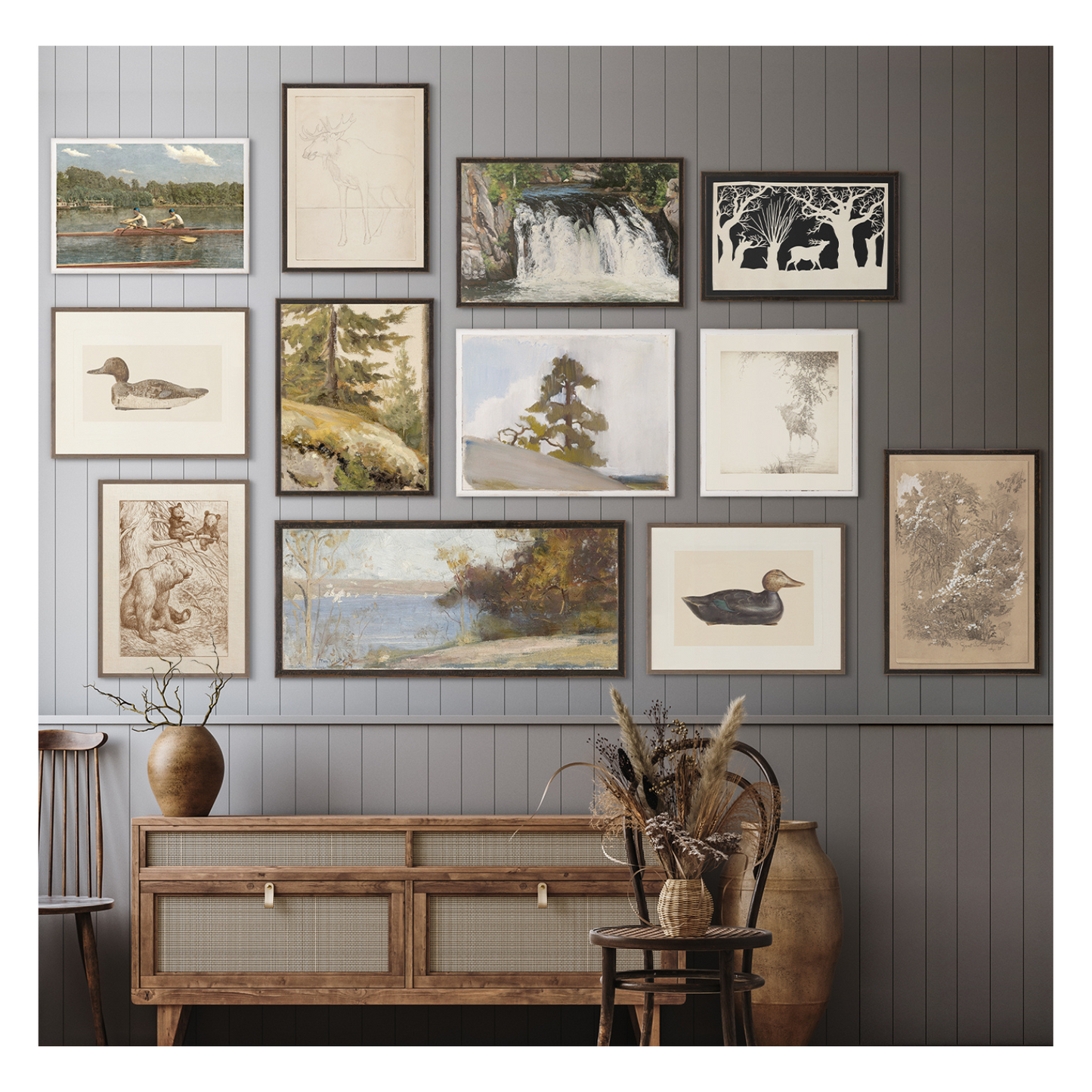 "The Study of Forests" Framed Art Print