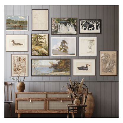 "The Study of Forests" Framed Art Print