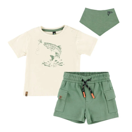 Fishing T-Shirt & Short/Bib Set