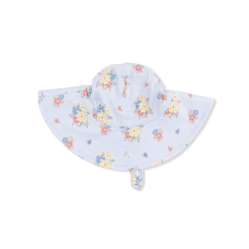 Country Stitch Floral Wide Brim Sun Hat